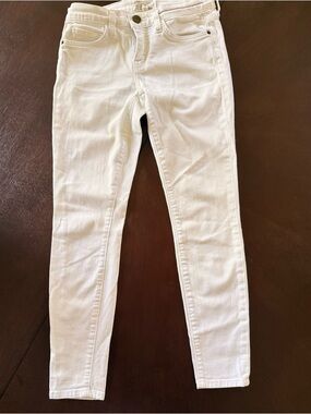Current/Elliott Women’s White Skinny Jeans - Classic High-Rise Stretch